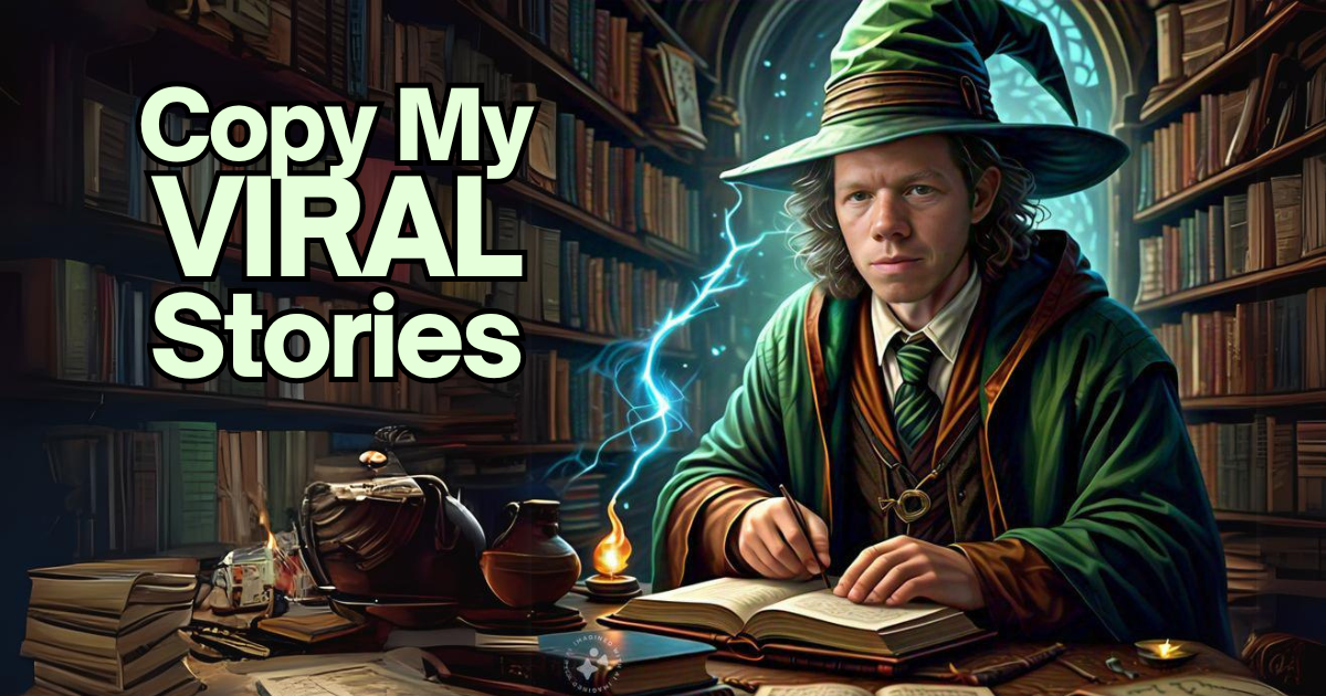 me as a wizard doing magic on a book